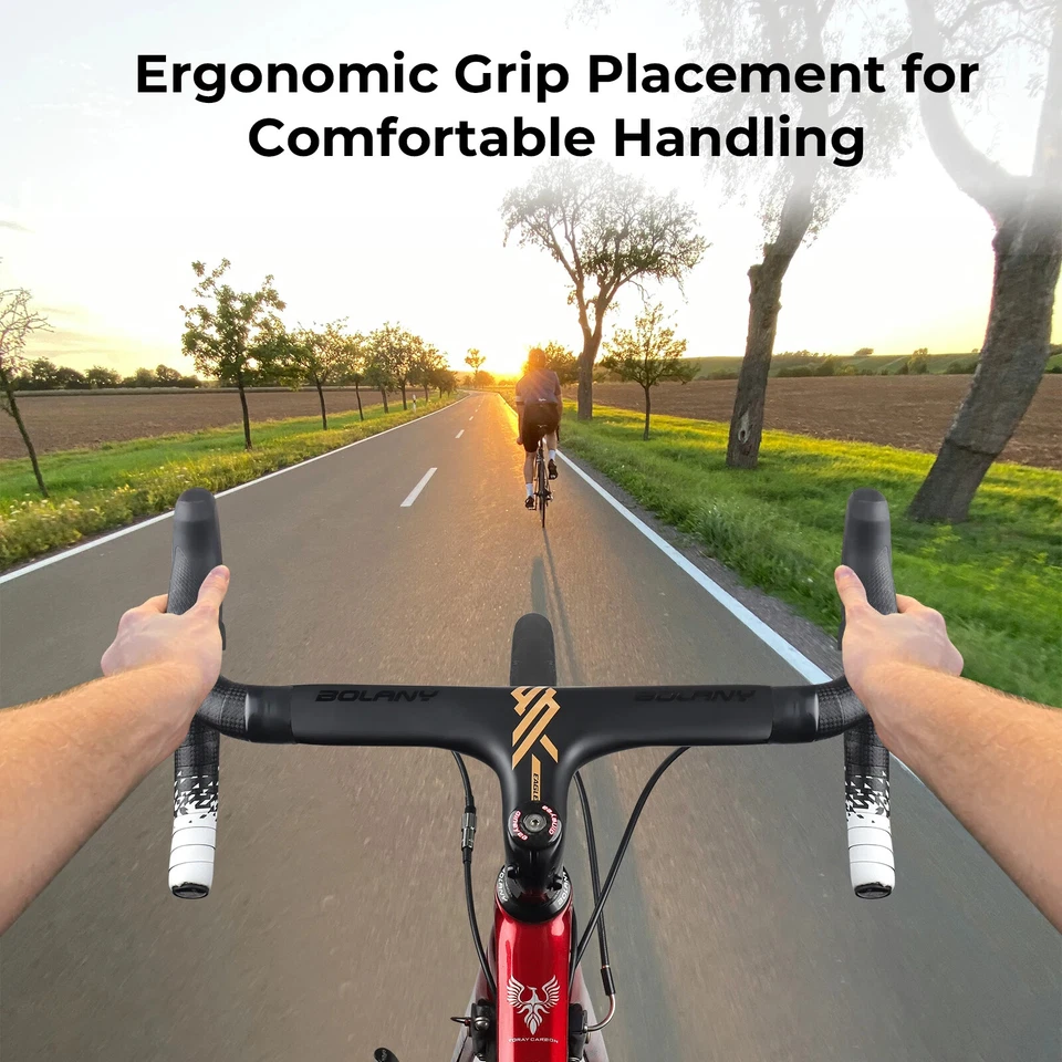 -7° 28.6mm Stem Integrated Road Bicycle Alloy Drop Bar 420mm Width Handlebar - Image 3 of 4