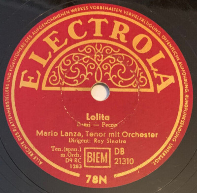Mario Lanza   Lolita / Granada