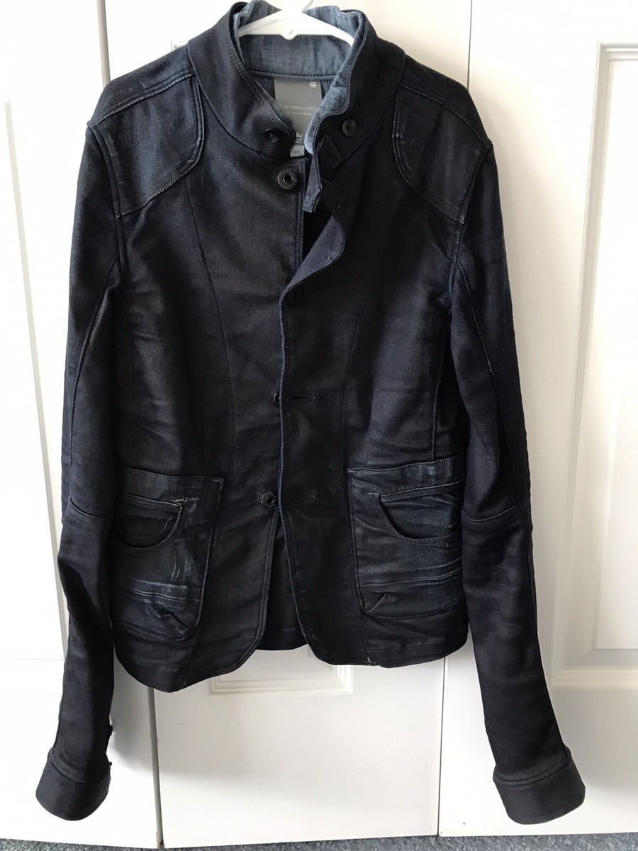 G-Star New Radar Blazer Coated Denim Jacket XS