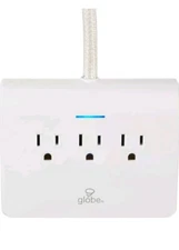 GLOBE Designer Series 3-Outlet USB Surge Protector Desktop Power Strip