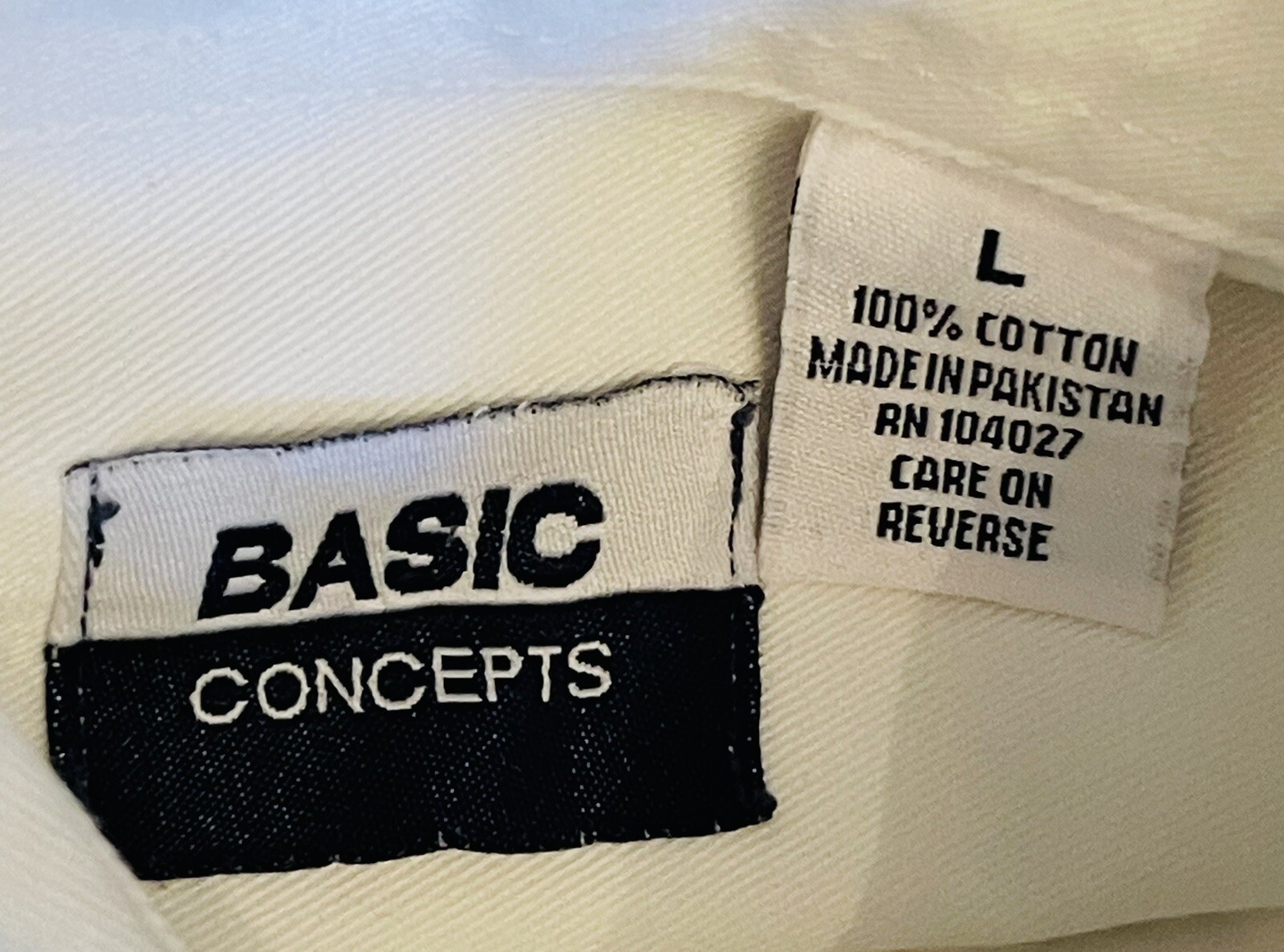 Basic Concepts Shirt White Solid long sleeve butt… - image 2