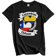 Colombian Chilean Heart Flags Colombia Chile T-Shirt