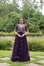 Wedding Anarkali Gown Traditional Outfit Indian Party Wear Gown For Ethnic Wear