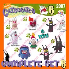 MIP SET 8 B McDonald's 2007 CATSCRATCH Nickelodeon CARTOON Cat BLIK Waffle TOYS