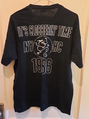 Official Sick Of It All Its Clobbering Time T Shirt L NYHC