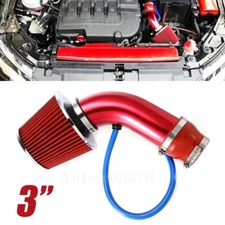 Cold Air Intake Pipe 76mm 3" Universal Turbo Air Filter Induction Hose Pipe Red