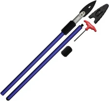 Zubin Axe Hunting Spear Complete Set Two-Piece Aluminum Staff & Ergonomic Rubber