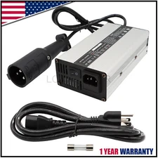 3 Pin Plug 48 Volt For Club Car Golf Cart Battery Charger 48V 6 Amps Snap Head