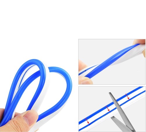 STRISCIA LED LUCE ROSSA PER SCRITTE INSEGNE LUMINOSE STRIP FLESSIBILE 5 MT ROSSO - Foto 3 di 3