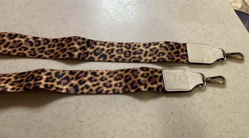 Wide Shoulder Strap Adjustable Replacement For Bags, Purses, Guitars, Leopard - Picture 3 of 4