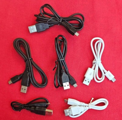 Micro USB Kabel LADEKABEL Charging Cable Universal 25 cm, 50 cm, 85 cm, 120 cm