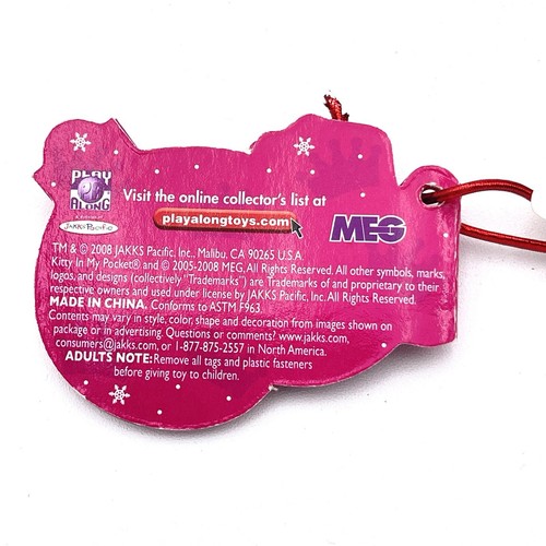 Pony & Kitty In My Pocket Set 2 Of Christmas Ornaments 2008 Holidays Sealed New - Picture 4 of 11