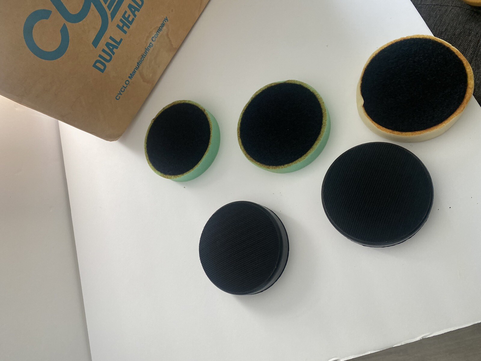 VINTAGE Cyclo Model 5 Orbital Dual Head SanderPolisher USA Extra