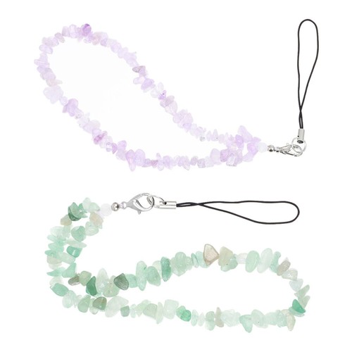 2 Pcs Crystal Lanyard Cute Mobile Phone Charm Decoration Cell - Zdjęcie 11 z 12