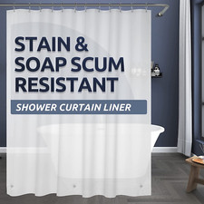 Shower Liner Long 72 X 78 Plastic inside Shower Curtain Liner Frosted Waterproof