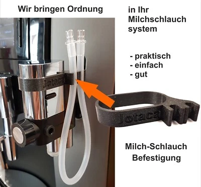 JOTACA Duo Milchschlauch Halter Befestigung kompatibel Jura E8 (EA-EC) S80 S8(EA) WE8