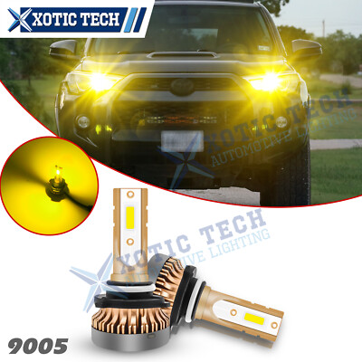3000K Gold Yellow 9005 9011 LED Bulbs High Beam Lamps Conversion Kit For Toyota
