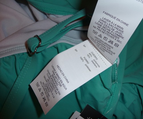 Jantzen Women's One Piece Swimsuit Seafoam Tides NEW with Tag Sz 10 USA Seller - Picture 7 of 12