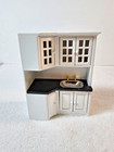 Doll House Miniatures Wash Basin White Cabinet 1/12 Scale Furniture Accessories