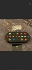 Milly B/w Metallic Stone Box Clutch. Brand New. 