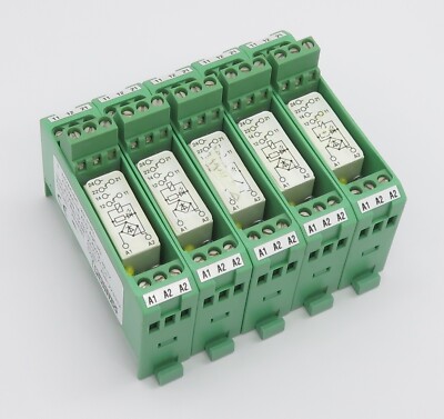 5x Phoenix Contact EMG 17-REL/KSR- 24/21-21-LC Relaismodul 24V AC/DC 2W 2CO 5A