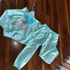 Head Track Suit Womens Size L Vintage 1980  s 1990s Geometric Jacket Pants Nylon