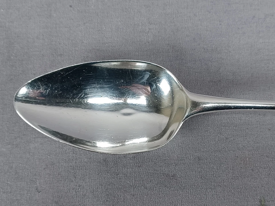 Peter & Ann Bateman London colher de prata esterlina monogramada GML C. 1797 A - Imagem 4 de 4