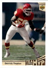 1992 Upper Deck Derrick Thomas #359 Kansas City Chiefs 8G