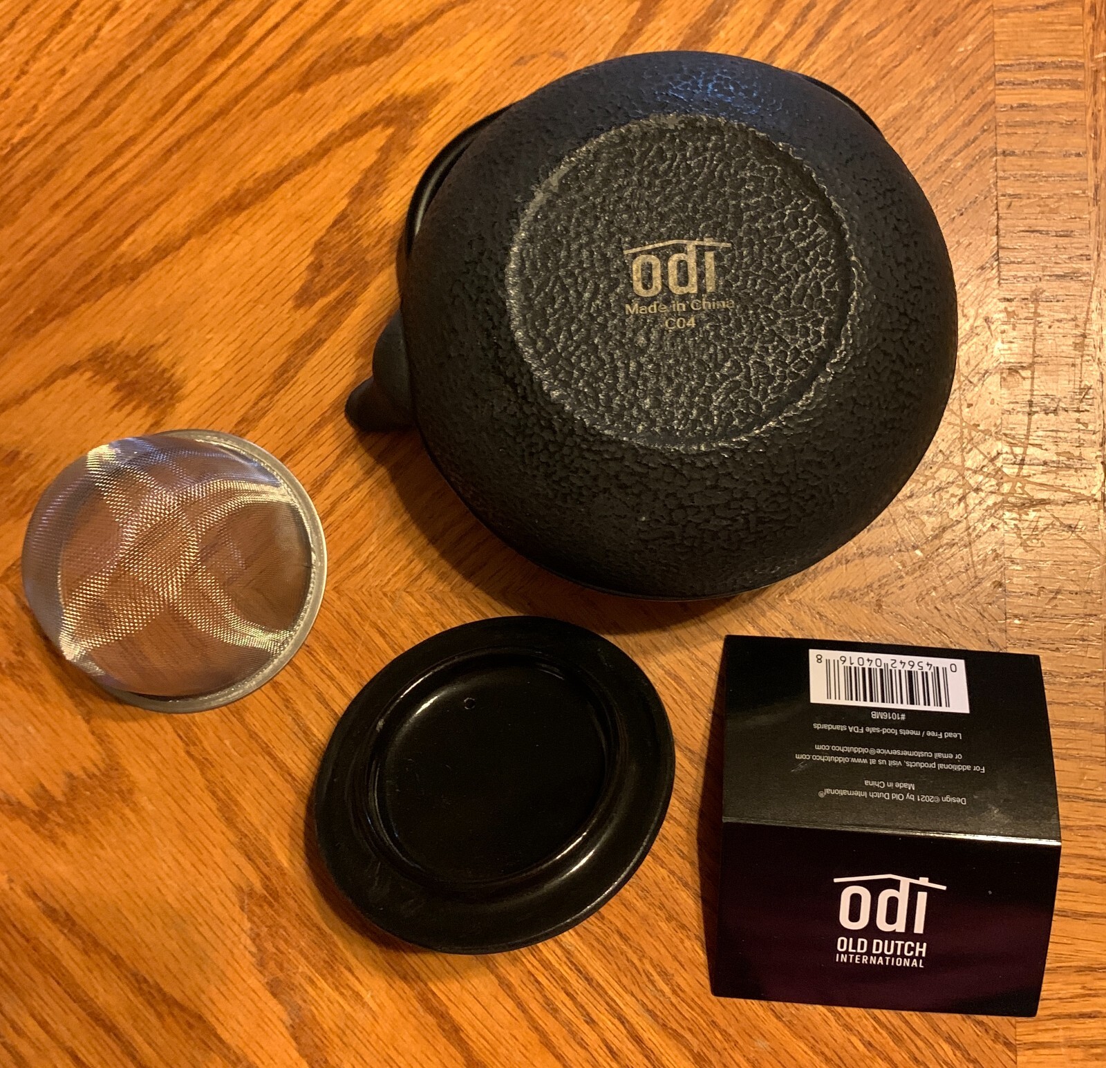 Old Dutch Internat'l Tetsubin Sapporo Cast Iron TeapotAntiRust