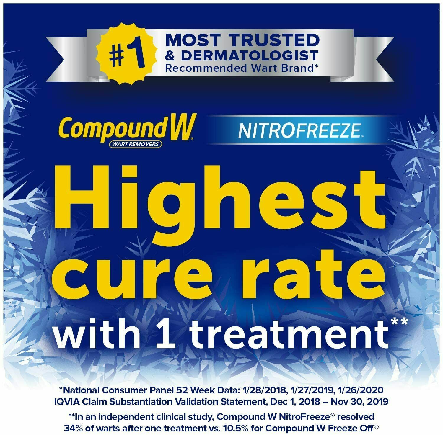 Compound W NITROFREEZE Nitrous Oxide Wart Removal 1 Pen & 5 Replaceable Tips. 75137000032 eBay