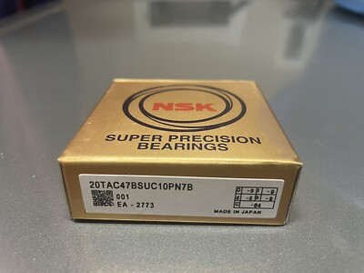 NSK super precision bearing 20TAC47BSUC10PN7B (20TAC47B) 20mm ID x 47mm OD
