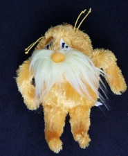 Dr Seuss The Lorax 6" Plush Orange Big Moustache Environmentalist Stuffed Animal