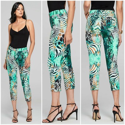 NWT Guess By Marciano ANIMALIER PRINT PANT SIZE UK