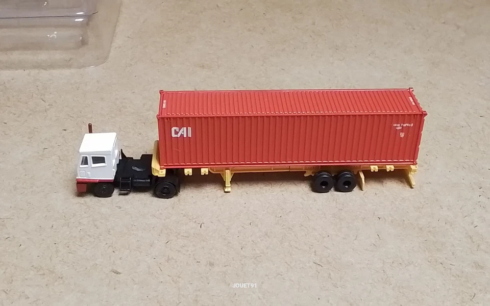 KATO ECHELLE N. REF 31620. VEHICULE CAMION AVEC REMORQUE CONTAINER. EN BOITE - Photo 2/4