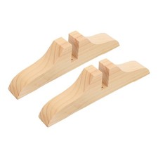 2pcs Room Divider Stand Wooden Base Folding Screen Panel Feet Partition
