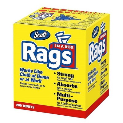 PPG 59534 for PlumbMaster White Rags-In-A-Box (200/Box)