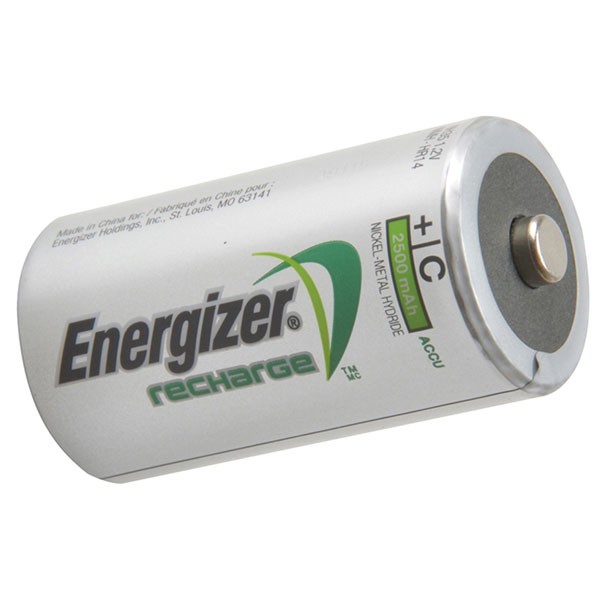 Energizer C Size Rechargeable Batteries 2500 mAh NiMH LR14 HR14 DC1400 2 Pack - Image 3