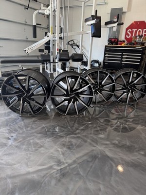 OEM Aston Martin DB11 BBS staggered 20-inch wheel set