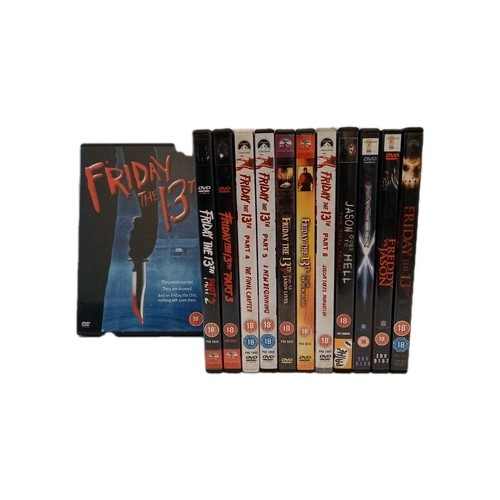 Friday The 13th DVD Collection 1-12 All Movies Jason Voorhees