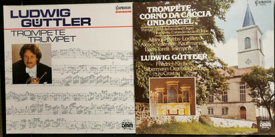 2 LPs LUDWIG GÜTTLER Trompete & Orgel, Bachkollegium Leipzig. Capriccio DMM 1987