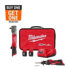 M12 FUEL 12V Lithium-Ion Brushless Cordless 1/2 in Right Angle Impact Wrench Kit