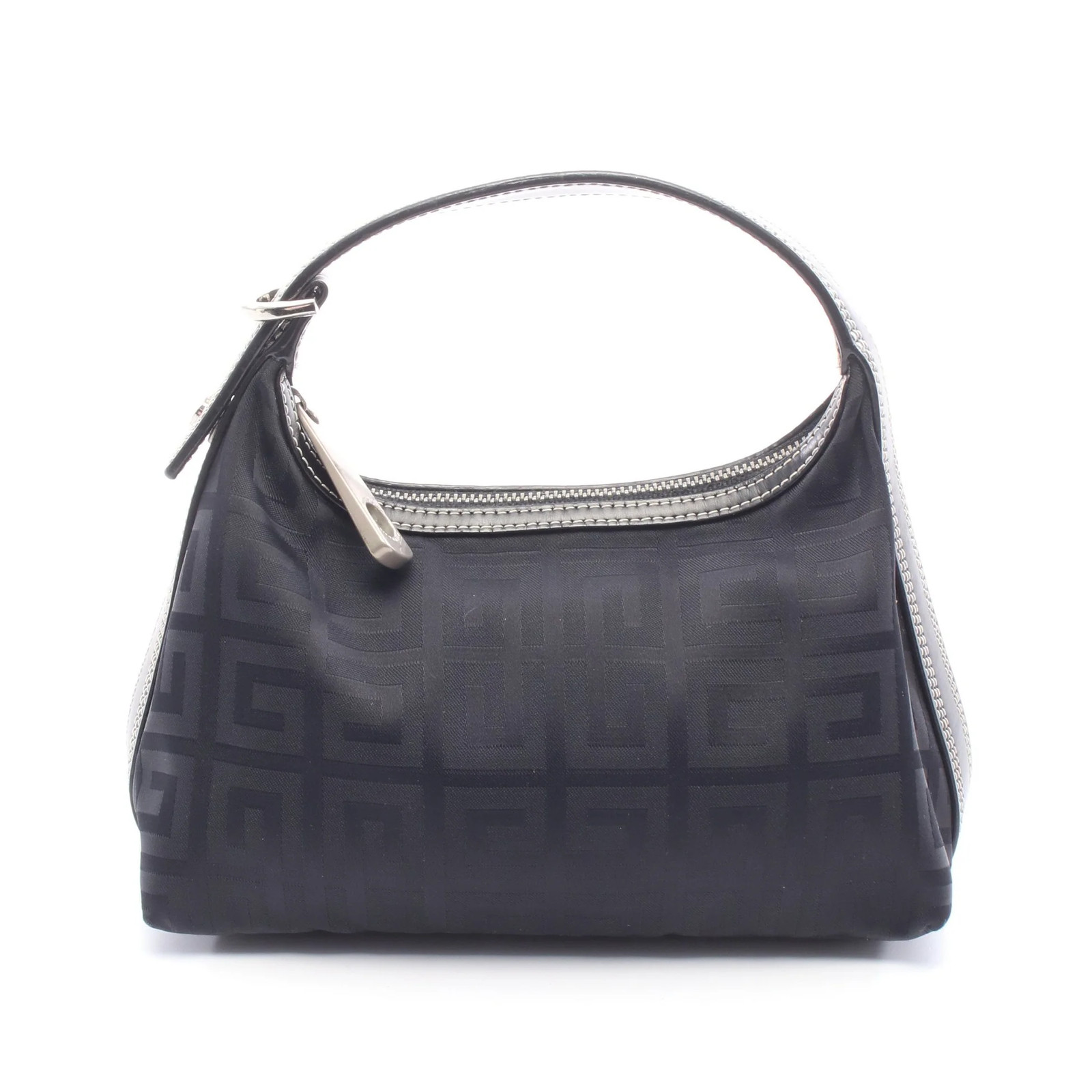 GIVENCHY Mini Handbag Canvas Leather Black #RC4381