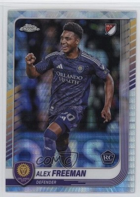 2025 Topps Chrome MLS Refractor Alex Freeman #129 Rookie RC e1m