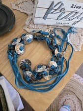 Vintage Concho Belt Native Style Stamped Metal Deco Handmade