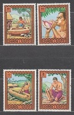 Samoa - Courrier Yvert 359/62 ** Mnh Musique. Instruments Musicaux