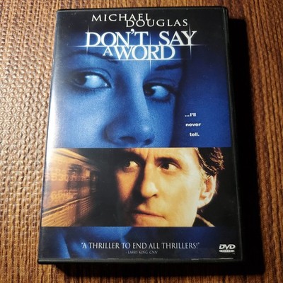 Don't Say a Word DVD 2001 Michael Douglas Thriller Director's Cut