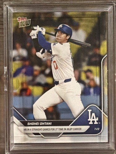 2025 Topps Now Shohei Ohtani #454 HR 4 Straight Games 1st Time MLB Career