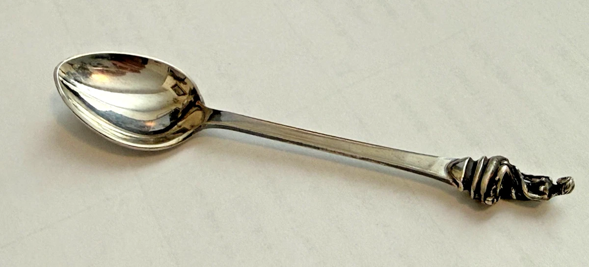 Danmark Spoon In Antique Us Sterling Silver Souvenir Spoons for