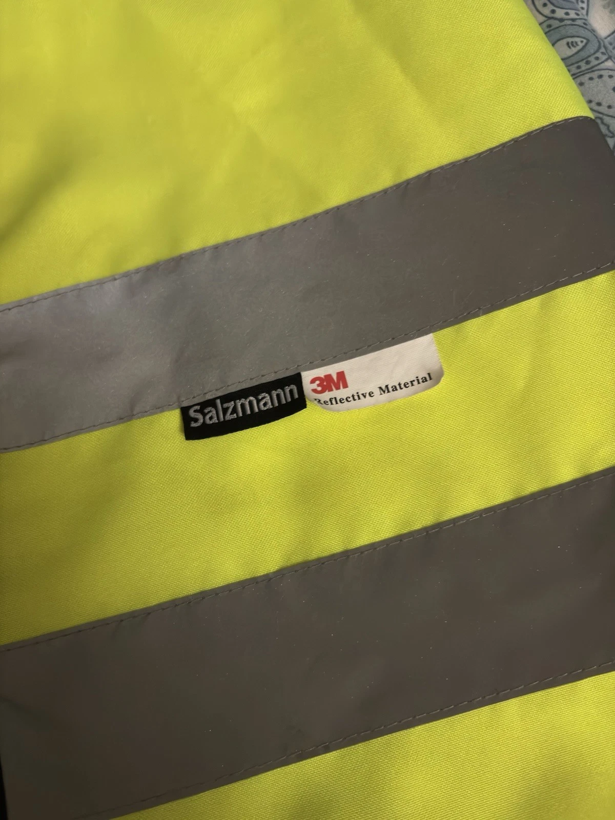 Salzmann Kids High Visibility Safety Vest Neon Yellow Reflective Youth S 10/12 image 2