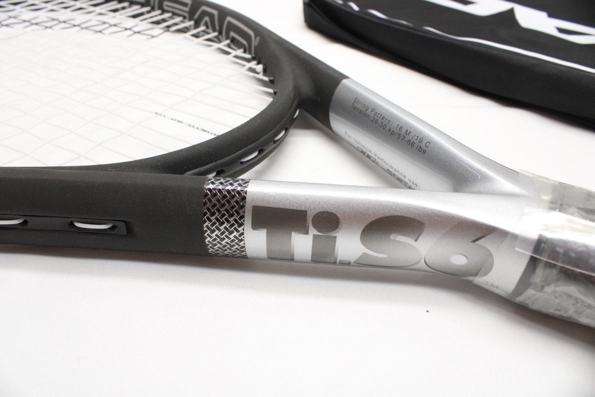 NOS* HEAD TITANIUM Ti.S6 OVERSIZE TENNIS RACQUET (4 1/4) W/ COV